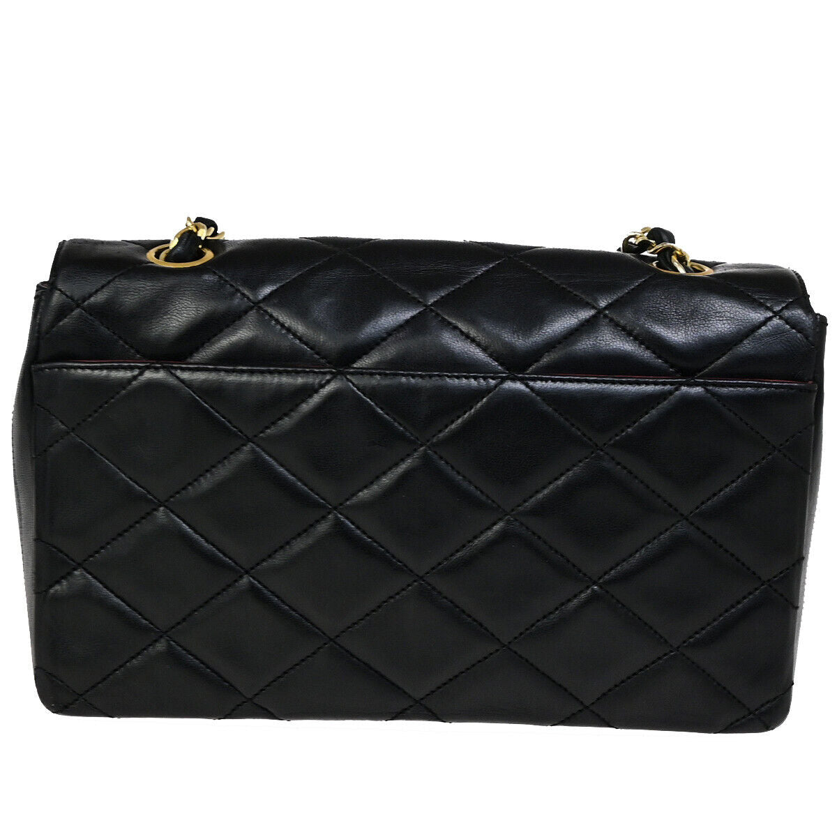 CHANEL CC Logo Matelasse 23 Chain Shoulder Bag Leather Black GHW 644RK608