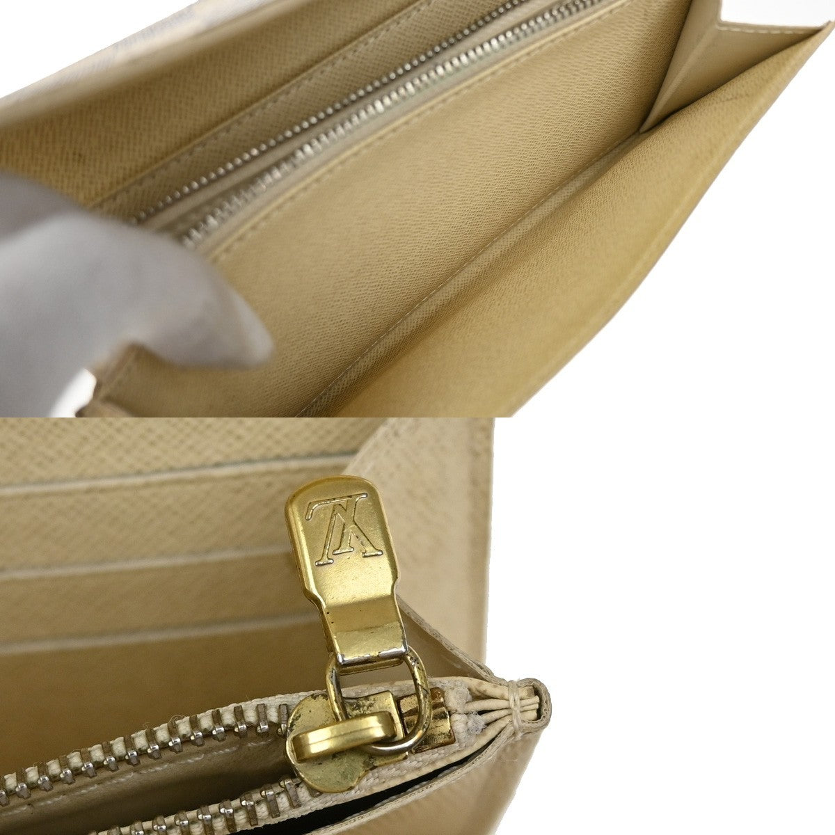LOUIS VUITTON Portefeuille Sarah Long Wallet Damier Azur White N61735 05KB398