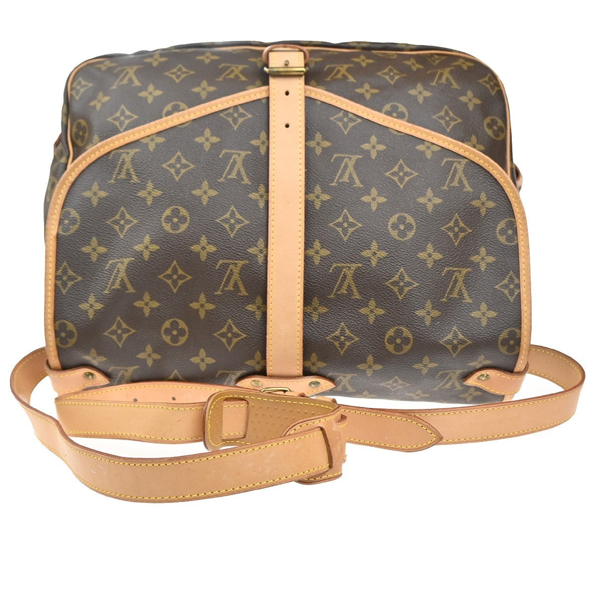 LOUIS VUITTON Saumur 35 Shoulder Bag Monogram Leather BN France M42254 29KD041