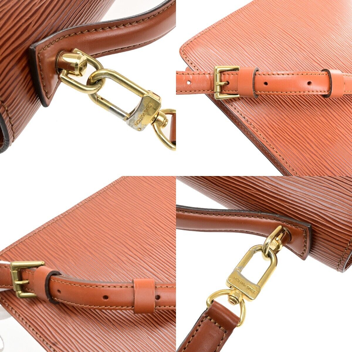 LOUIS VUITTON Monceau 2Way Shoulder Hand Bag Epi Leather Brown M52123 89ED458