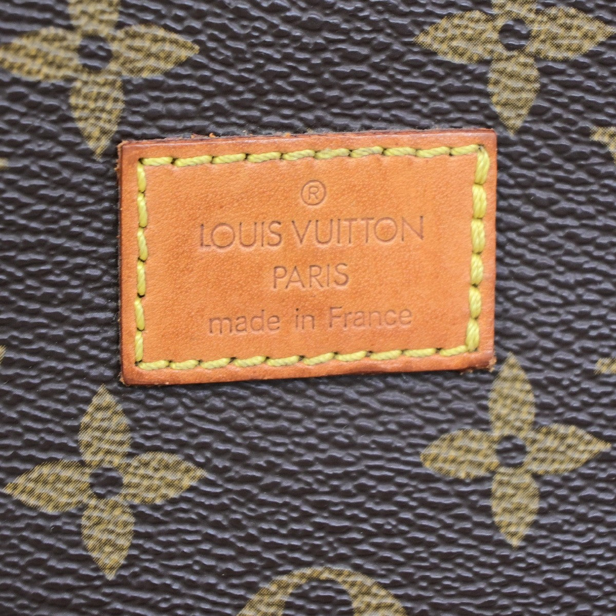 LOUIS VUITTON Logo Saumur 30 Shoulder Bag Monogram Leather Brown M42256 73CB038