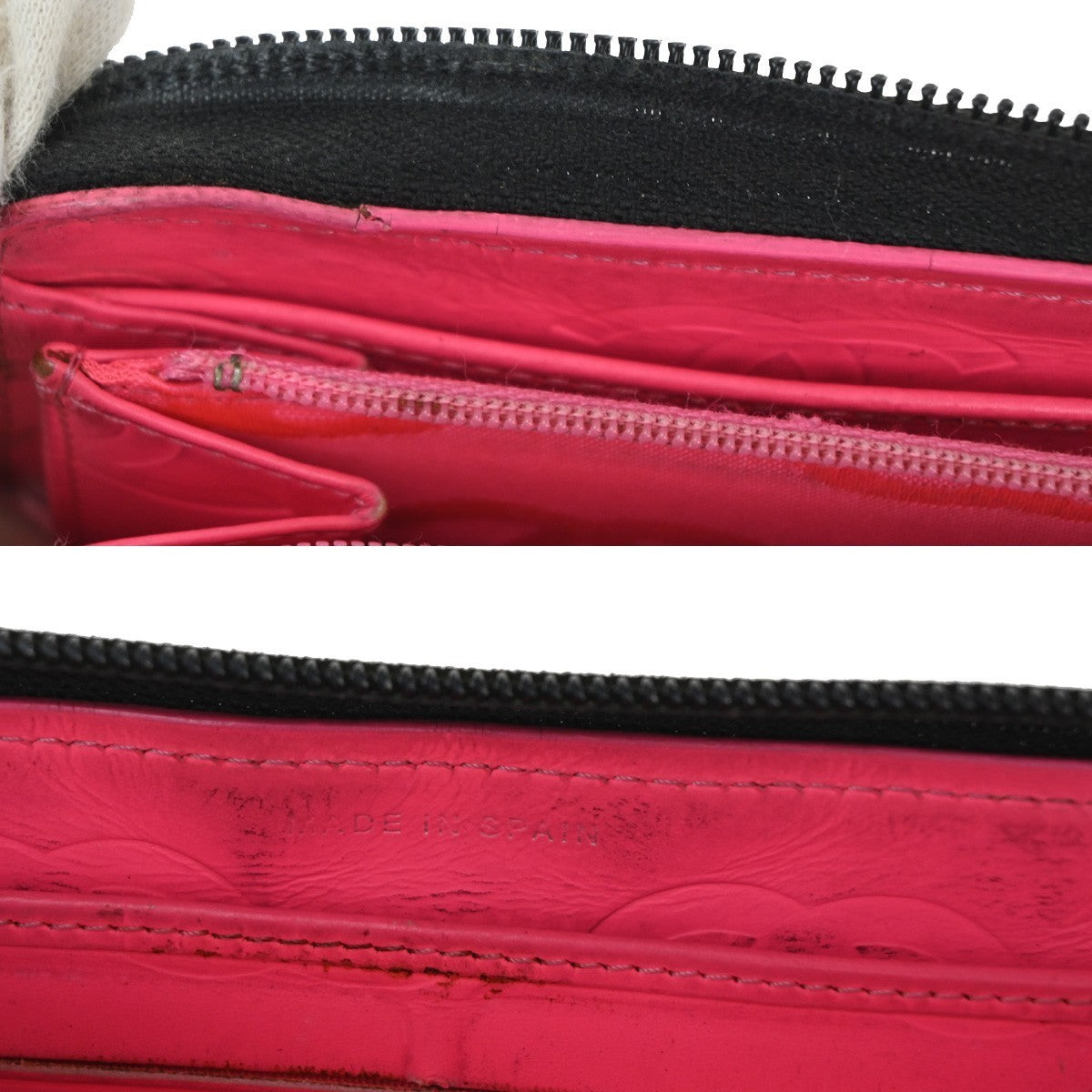 CHANEL CC Cambon Zipper Long Bifold Wallet Purse  Leather Black SHW 62RL580