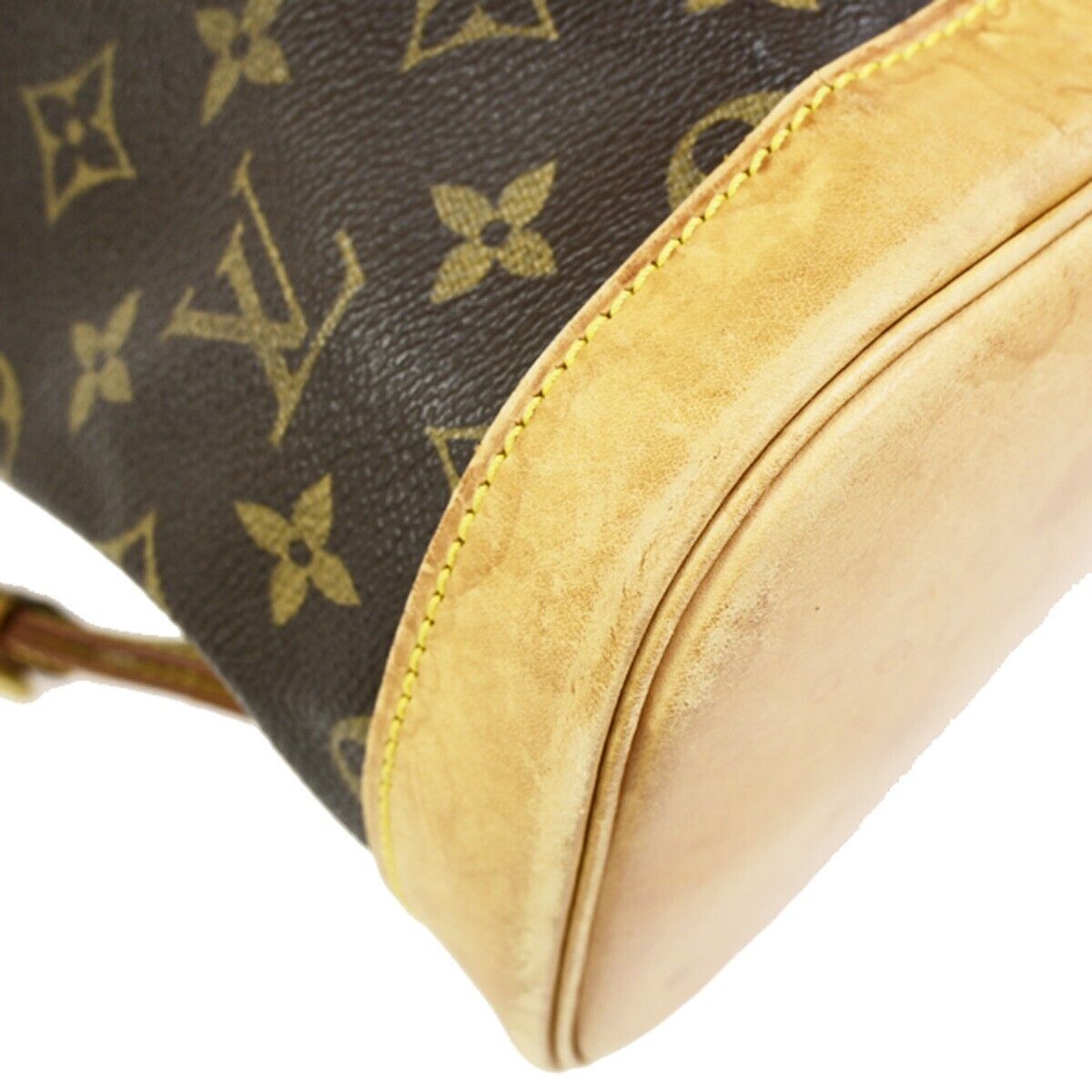 LOUIS VUITTON Montsouris GM Backpack Bag Monogram Leather Brown M51135 13EC875