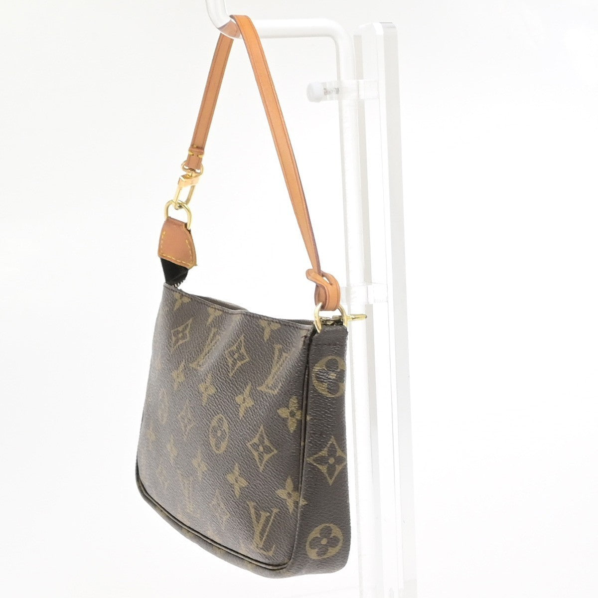 LOUIS VUITTON Pochette Accessoires Hand Bag Monogram Leather BN M51980 16PA101
