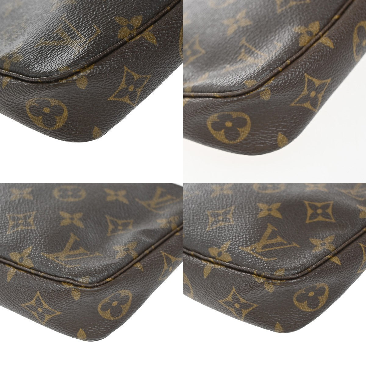 LOUIS VUITTON Pochette Accessoires Hand Bag Monogram Leather BN M51980 84KP295