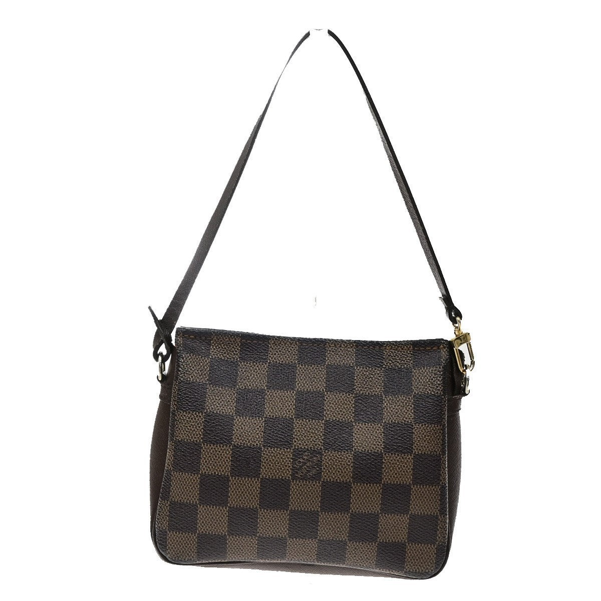 LOUIS VUITTON  Trousse Makeup Hand Bag Damier Ebene Leather Brown N51982 83KD191