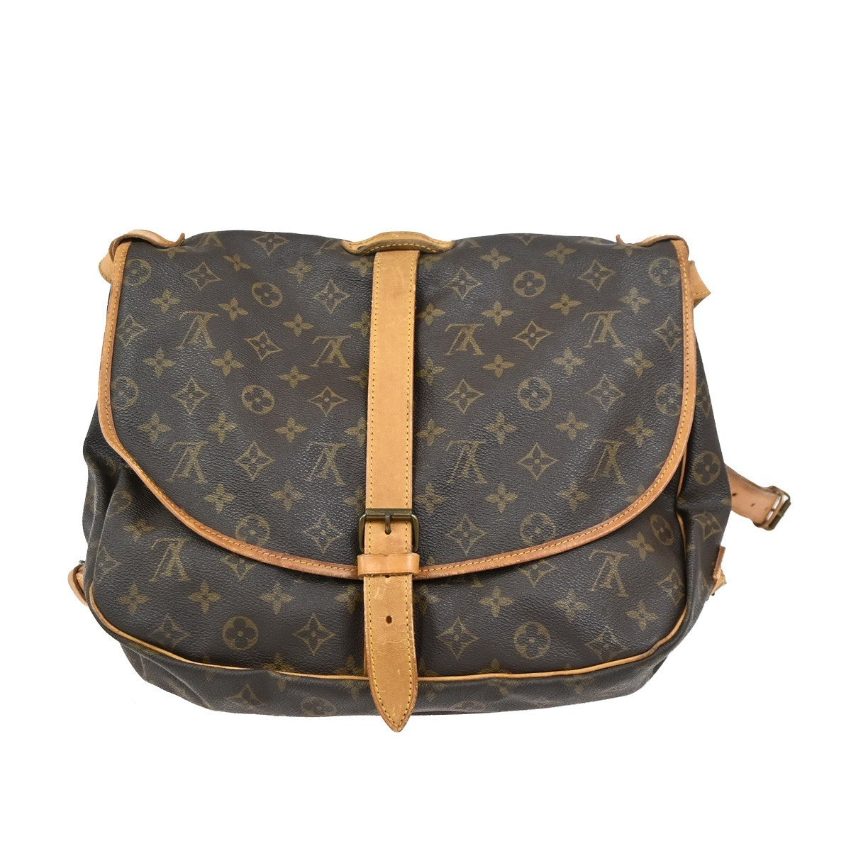 LOUIS VUITTON Saumur 35 Shoulder Bag Monogram Leather BN France M42254 82KC742