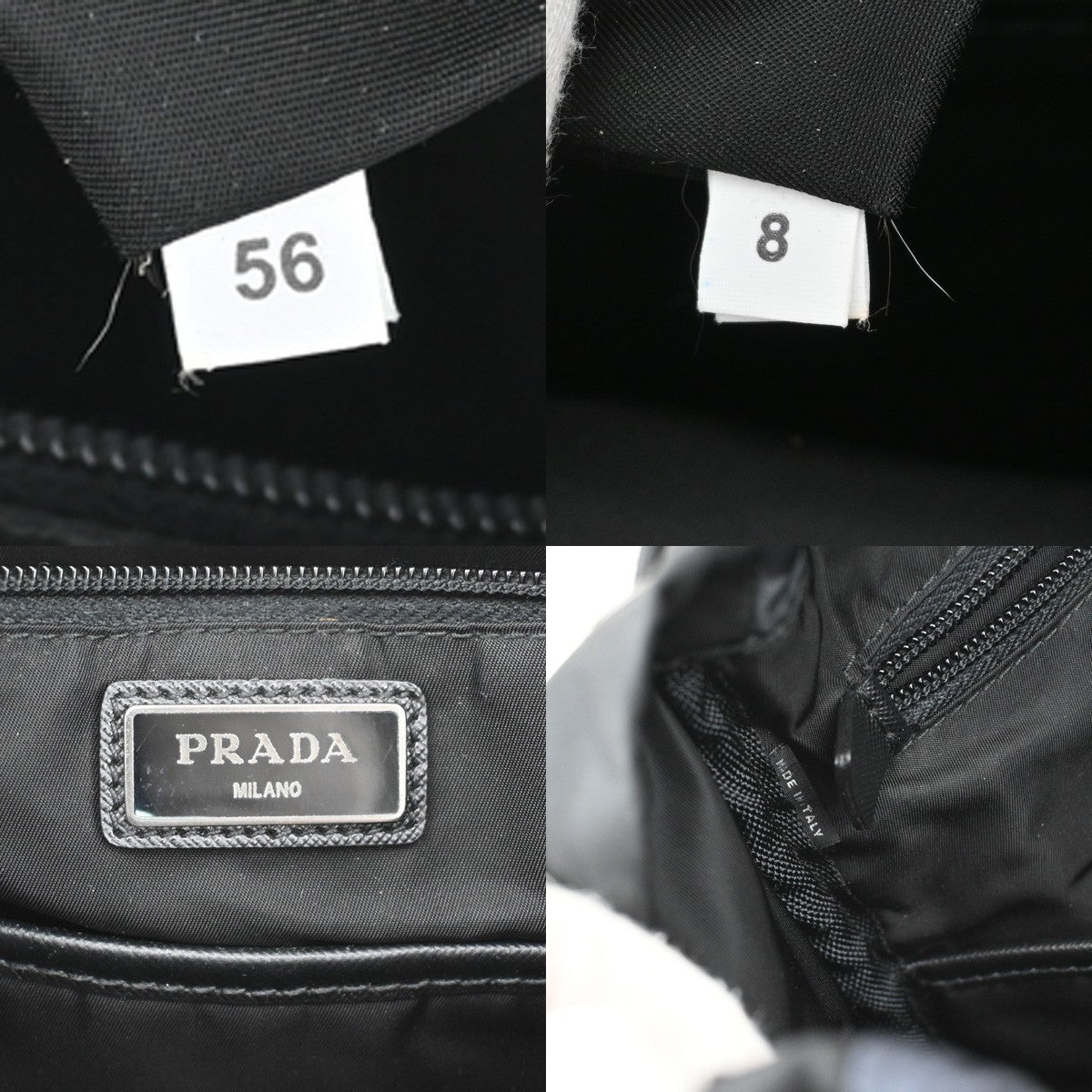 PRADA Logo Tessuto Camouflage Backpack Bag Nylon Leather Black SHW Italy 88KB710