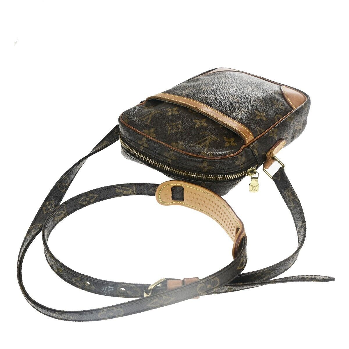 LOUIS VUITTON Danube Shoulder Bag Monogram Leather Brown France M45266 33EC685
