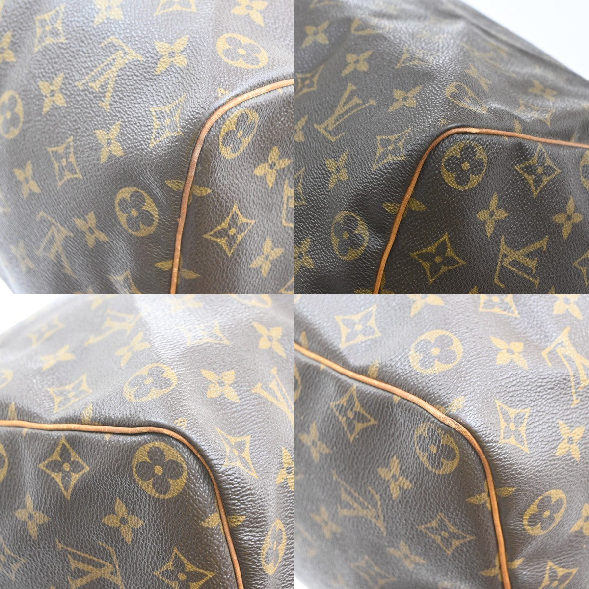 LOUIS VUITTON Speedy 35 Travel Hand Bag Monogram Leather Brown M41524 93SA112