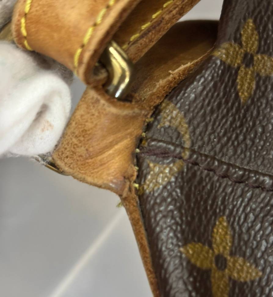 LOUIS VUITTON Montsouris GM Backpack Bag Monogram Leather Brown M51135 88CA069