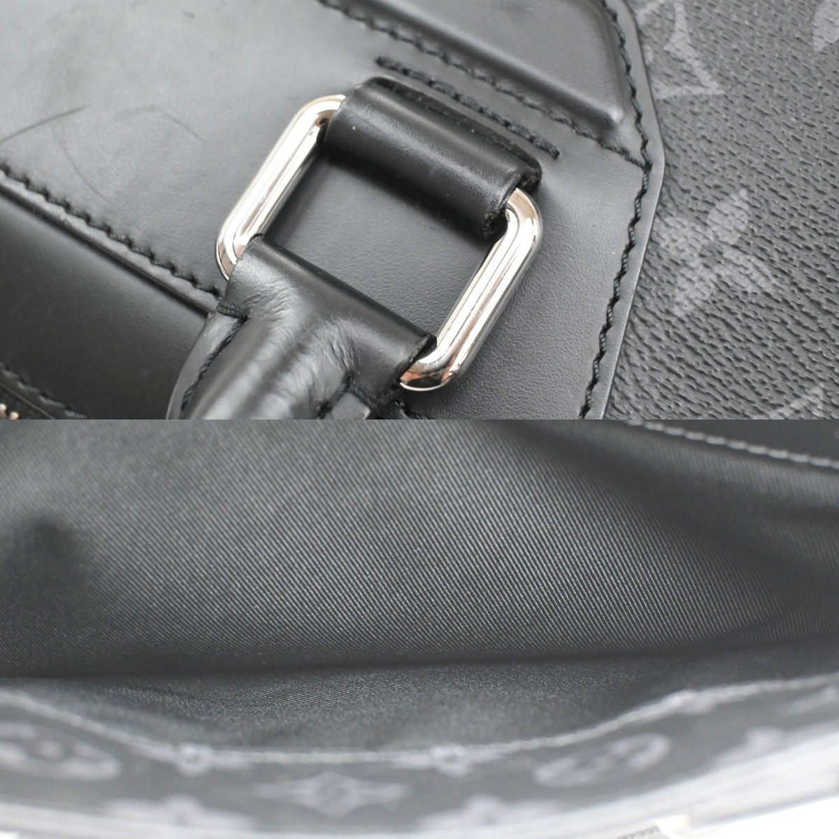 LOUIS VUITTON Odyssey Briefcase Hand Bag Monogram Eclipse Black M44222 15CA313