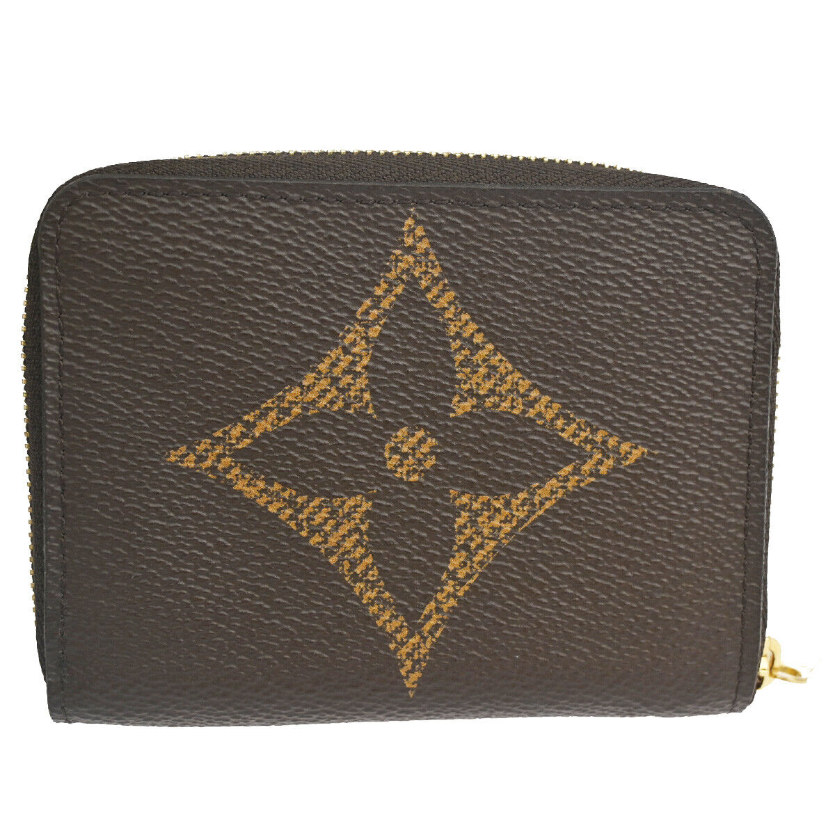 LOUIS VUITTON Zippy Coin Purse Monogram Giant Leather Brown M69354 76RH545