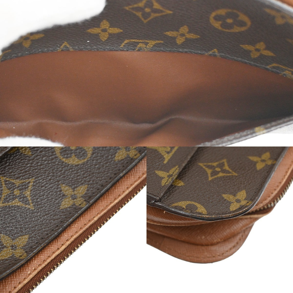 LOUIS VUITTON Orsay Clutch Hand Bag Monogram Leather Brown France M51790 66SA121