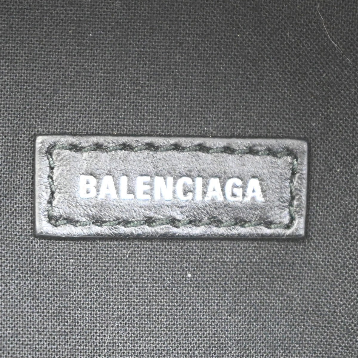 BALENCIAGA B Logo Backpack Adjustable Strap Leather Black Italy 84TA674