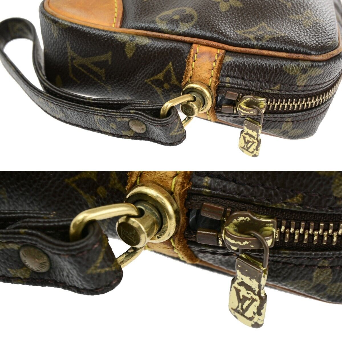 LOUIS VUITTON Marly Dragonne GM Clutch Hand Bag Monogram Brown M51825 64FA724