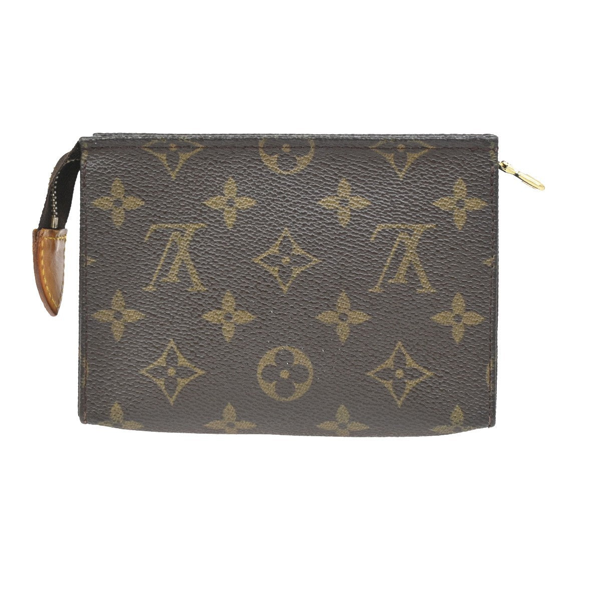 LOUIS VUITTON Poche Toilette 15 Clutch Pouch Bag Monogram Leather M47546 66KB679