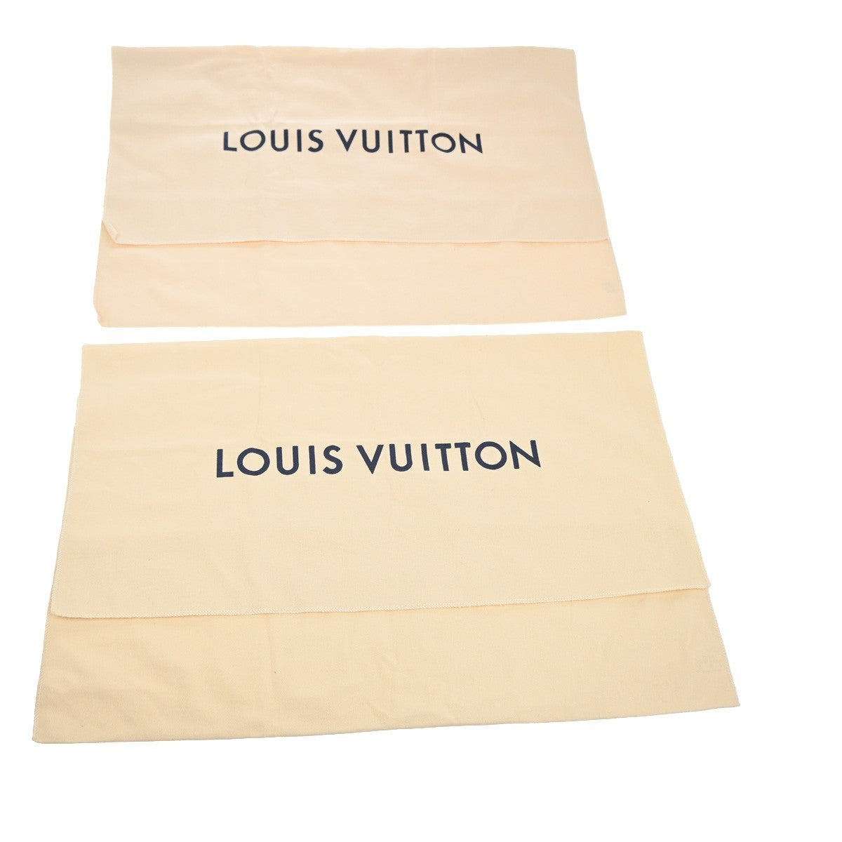 LOUIS VUITTON Logo 30 Set Drawstring Dust Bag Canvas Cotton Beige Brown 62MA431