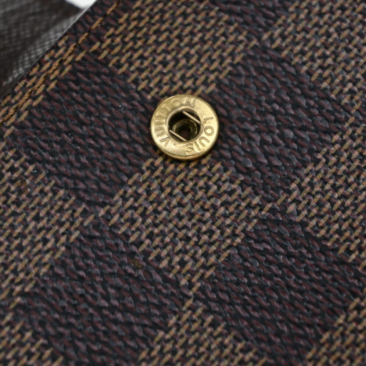 LOUIS VUITTON Agenda PM Day Planner Cover Monogram Damier Ebene Brown 04ED975