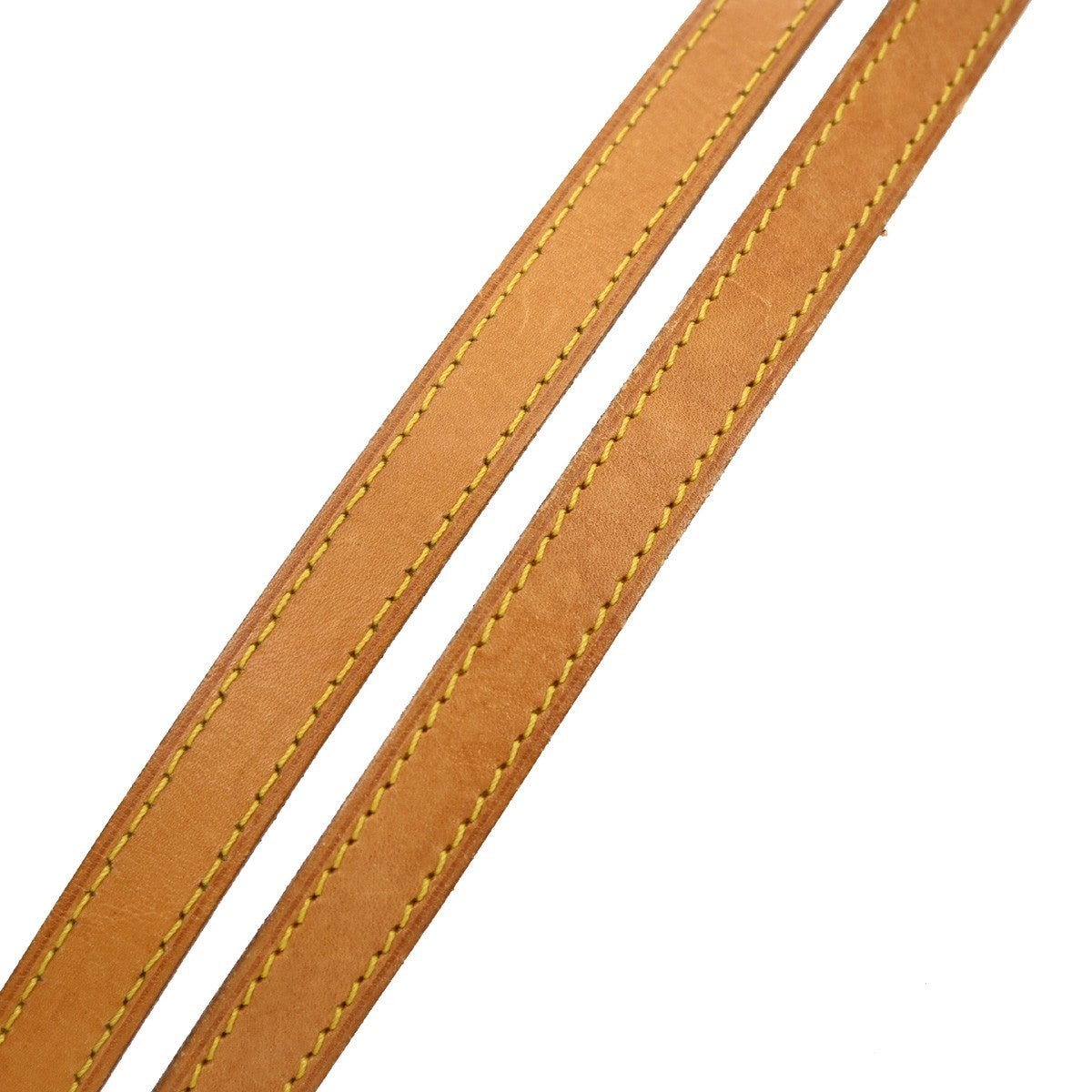 LOUIS VUITTON Logo Shoulder Strap Leather Brown Gold Bag Accessory 69KB410