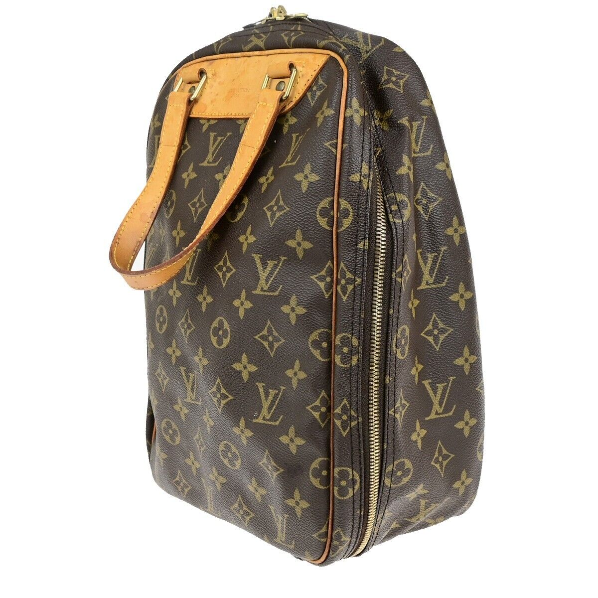 LOUIS VUITTON Excursion Shoes Hand Bag Monogram Leather Brown M41450 30ED298