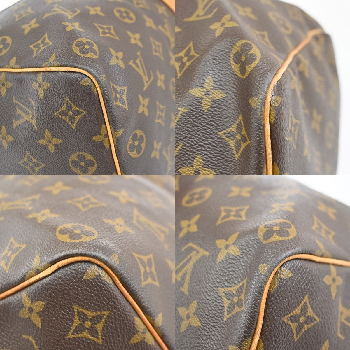 LOUIS VUITTON Keepall 50 Travel Hand Bag Monogram Leather Brown M41426 75YH895