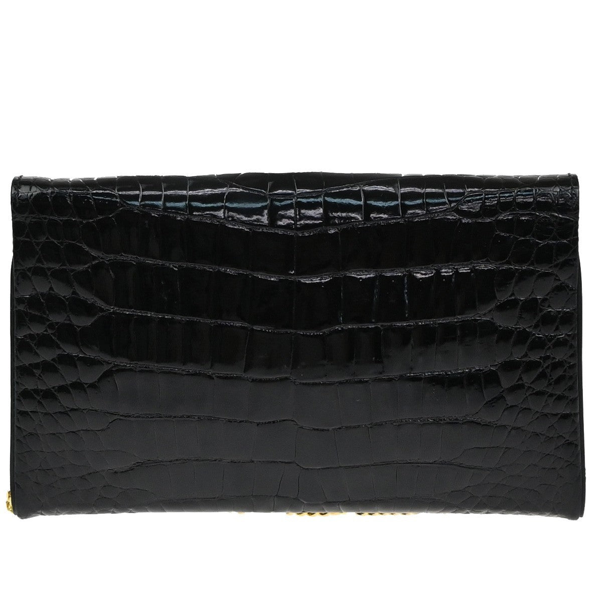 LOEWE Anagram 2way Chain Shoulder Clutch Bag Embossing Leather Brack 88KB476