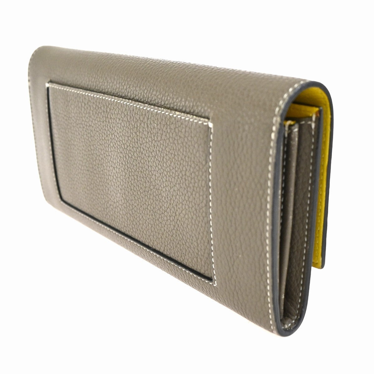 CELINE Logo Flap Multifunction Long Wallet Leather Brown SHW 04TA523