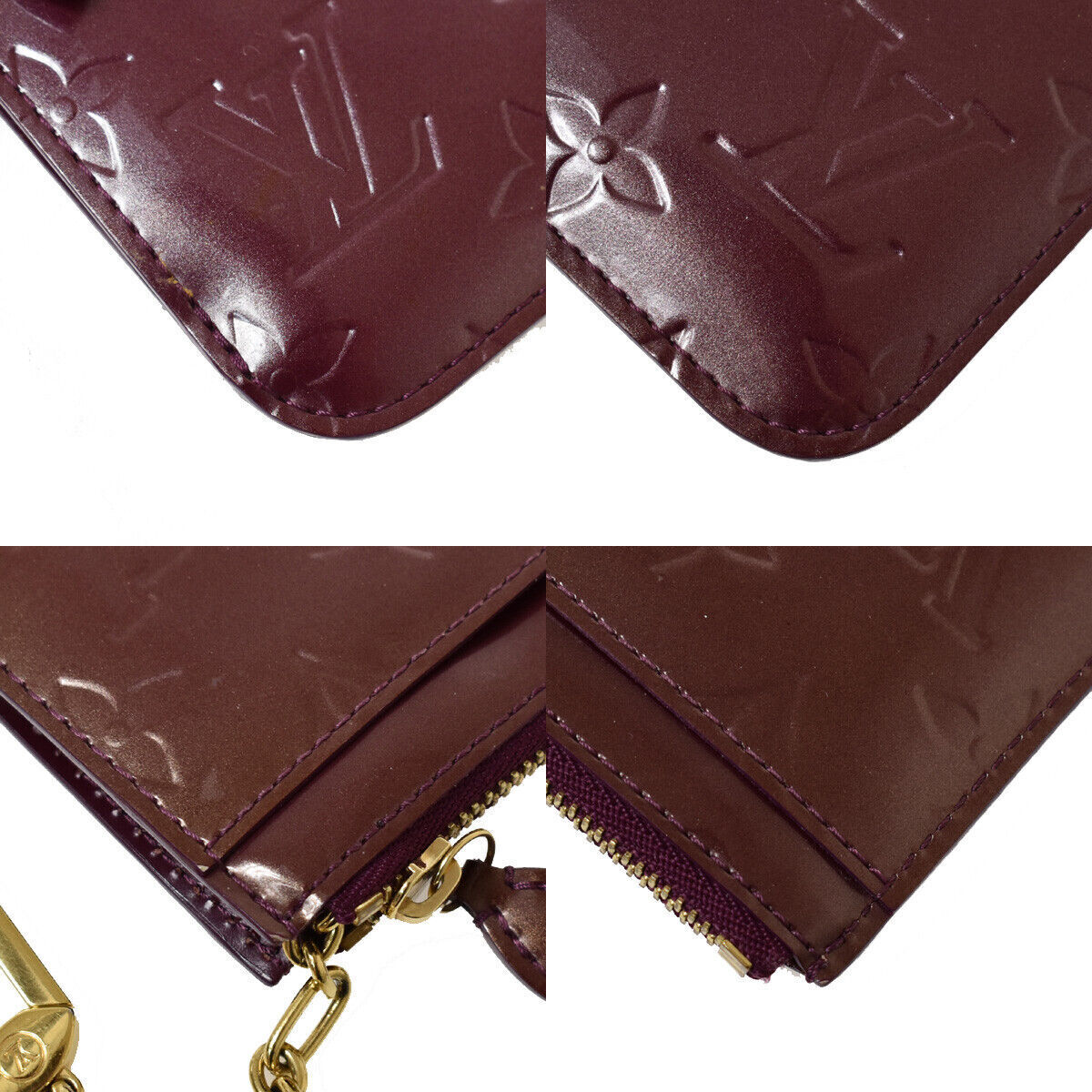 LOUIS VUITTON Pochette Cles Coin Wallet Monogram Vernis Violette M93560 69YC262