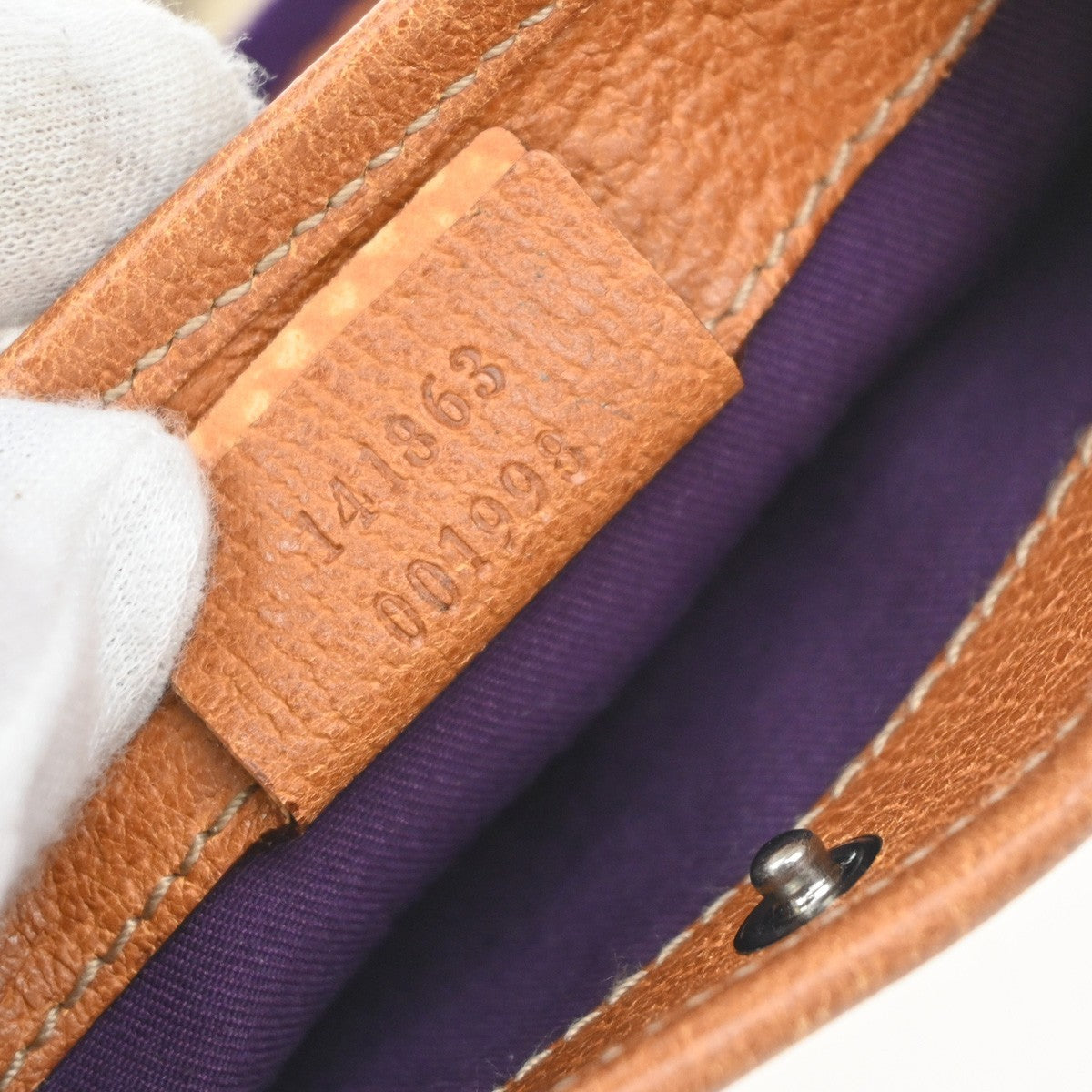 GUCCI Logo GG Pattern Mini Shoulder Bag Canvas Leather Brown 65KP329