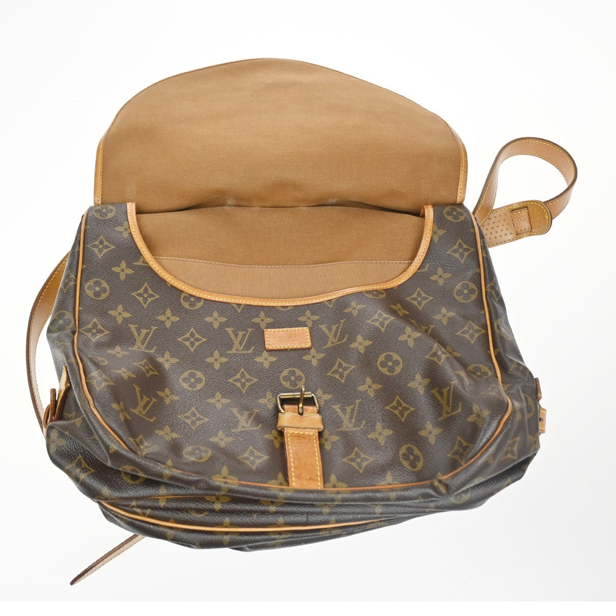 LOUIS VUITTON Saumur 35 Shoulder Bag Monogram Leather BN France M42254 72KC960