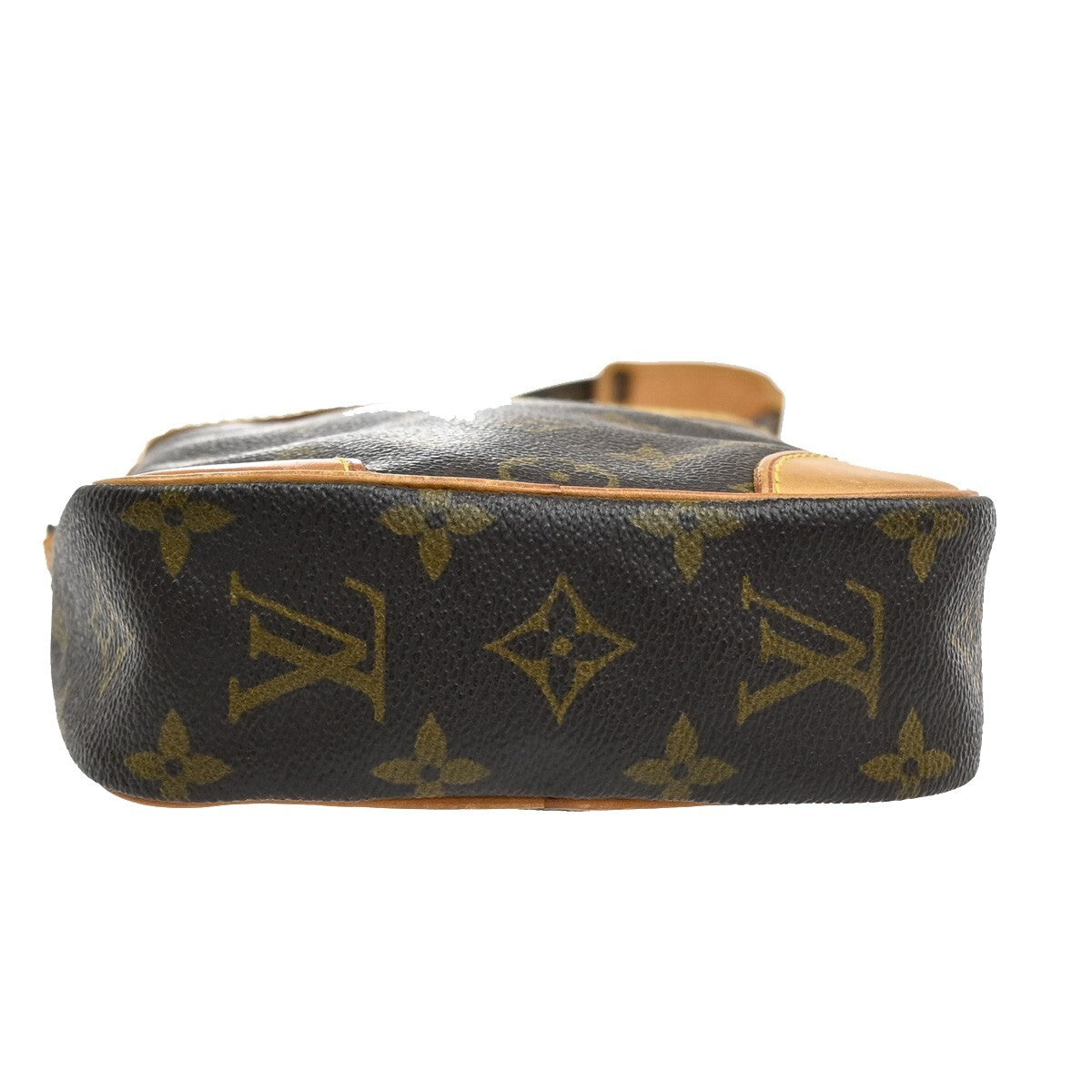 LOUIS VUITTON Danube Shoulder Bag Monogram Leather Brown France M45266 80EE553
