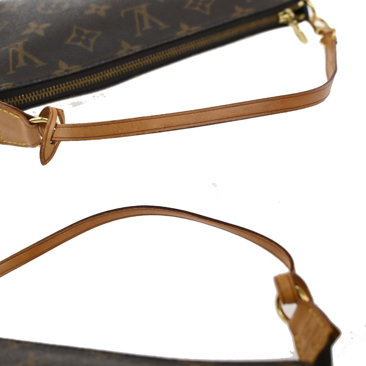 LOUIS VUITTON Pochette Accessoires Hand Bag Monogram Leather BN M51980 79EF864
