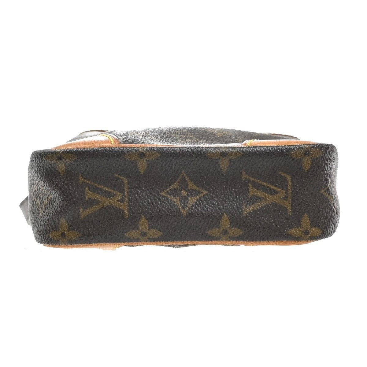 LOUIS VUITTON Danube Shoulder Bag Monogram Leather Brown France M45266 73KP006
