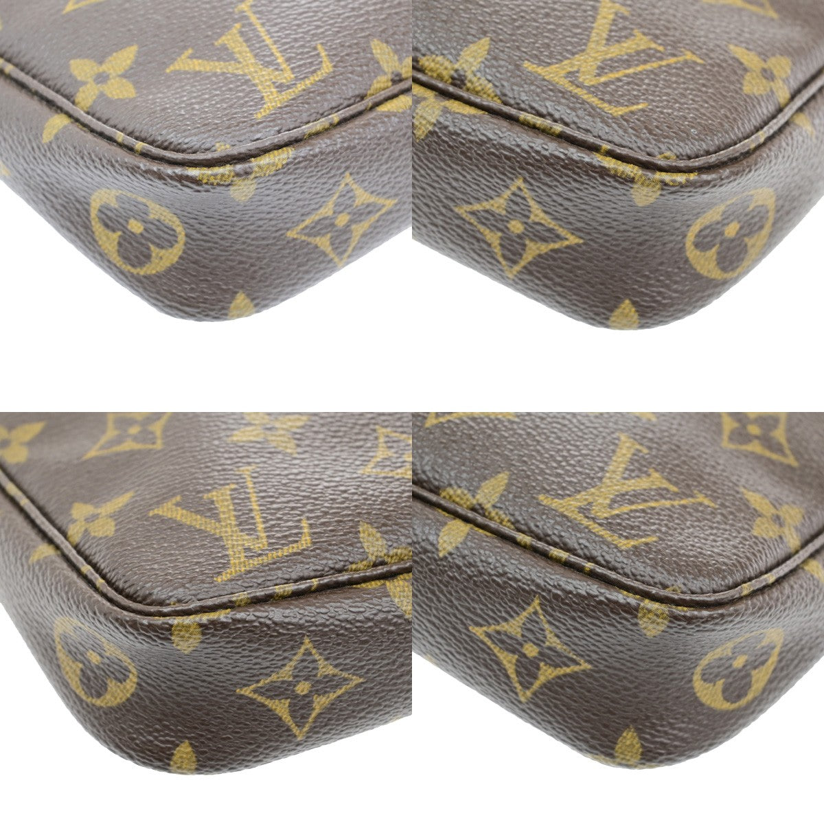 LOUIS VUITTON Pochette Accessoires Hand Bag Monogram Leather BN M51980 12YH081