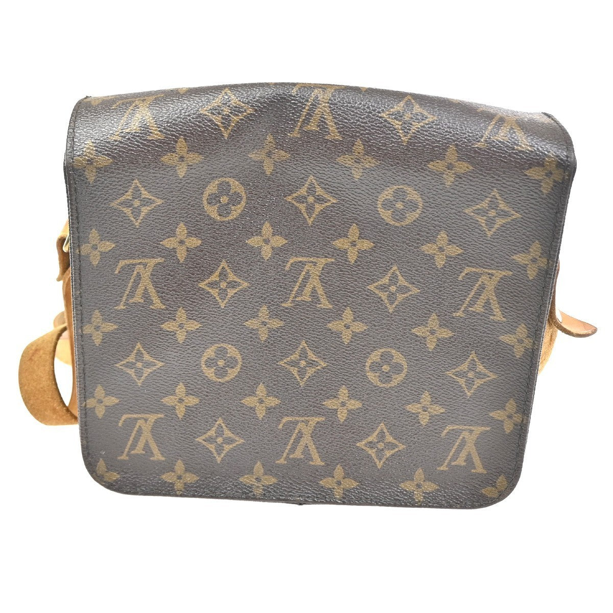 LOUIS VUITTON Cartouchiere MM Shoulder Bag Monogram Leather Brown M51253 39KC500