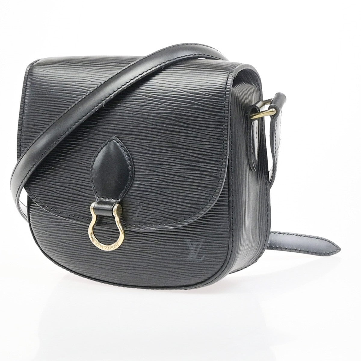 LOUIS VUITTON LV Mini Saint Cloud Shoulder Bag Epi Leather Black M52212 70MA692