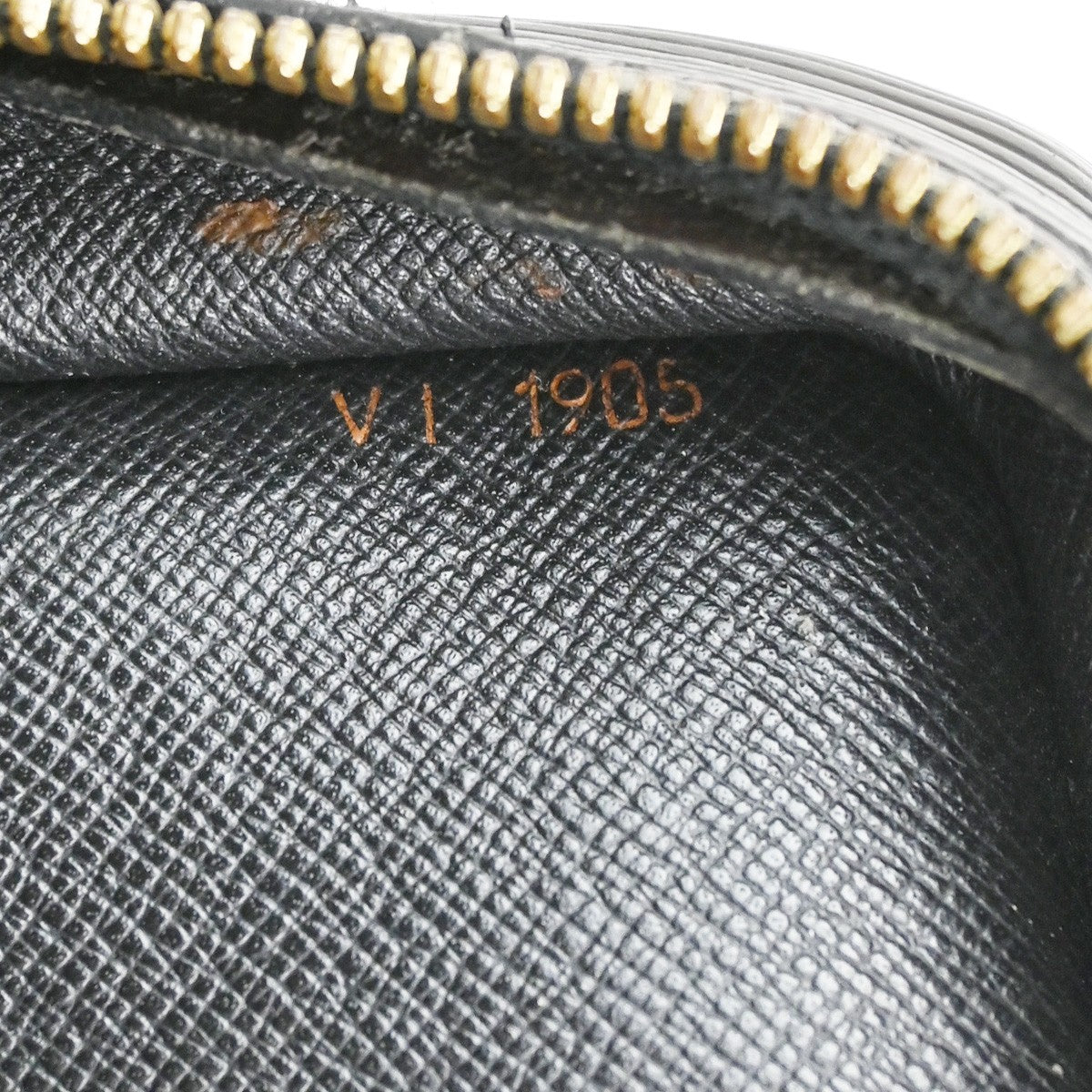 LOUIS VUITTON Porte Documents Voyage Briefcase Hand Bag Epi Black M54472 05YH375
