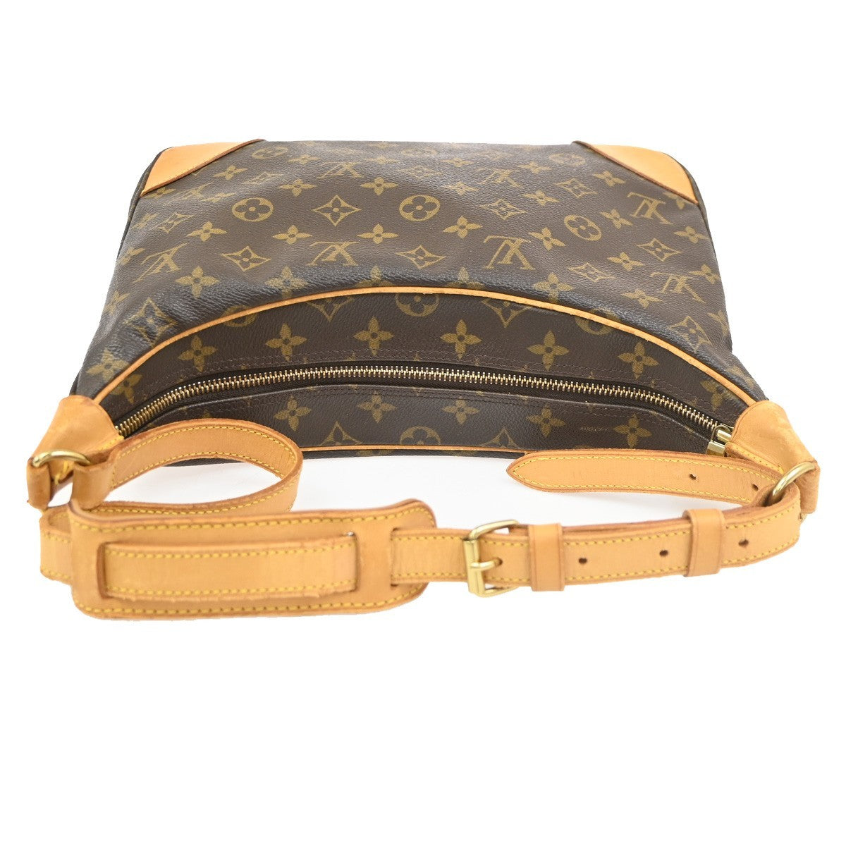 LOUIS VUITTON Boulogne 30 Shoulder Bag Monogram Leather Brown M51265 12PA117