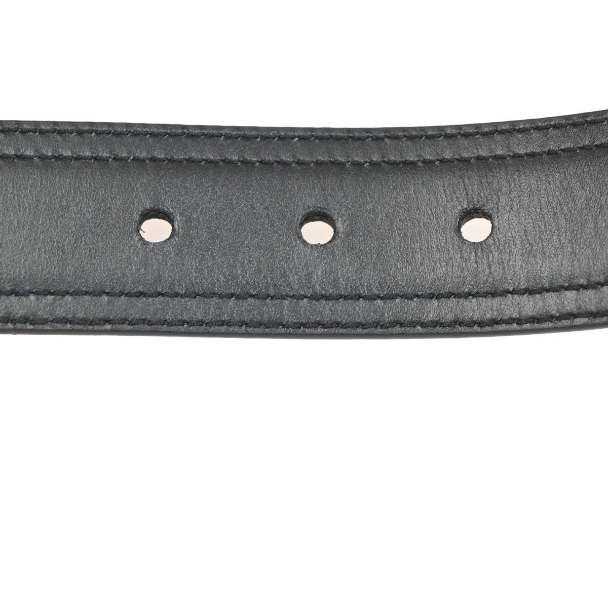 GUCCI Logo Belt 80/32 35mm Leather Black GHW Italy 68KC925