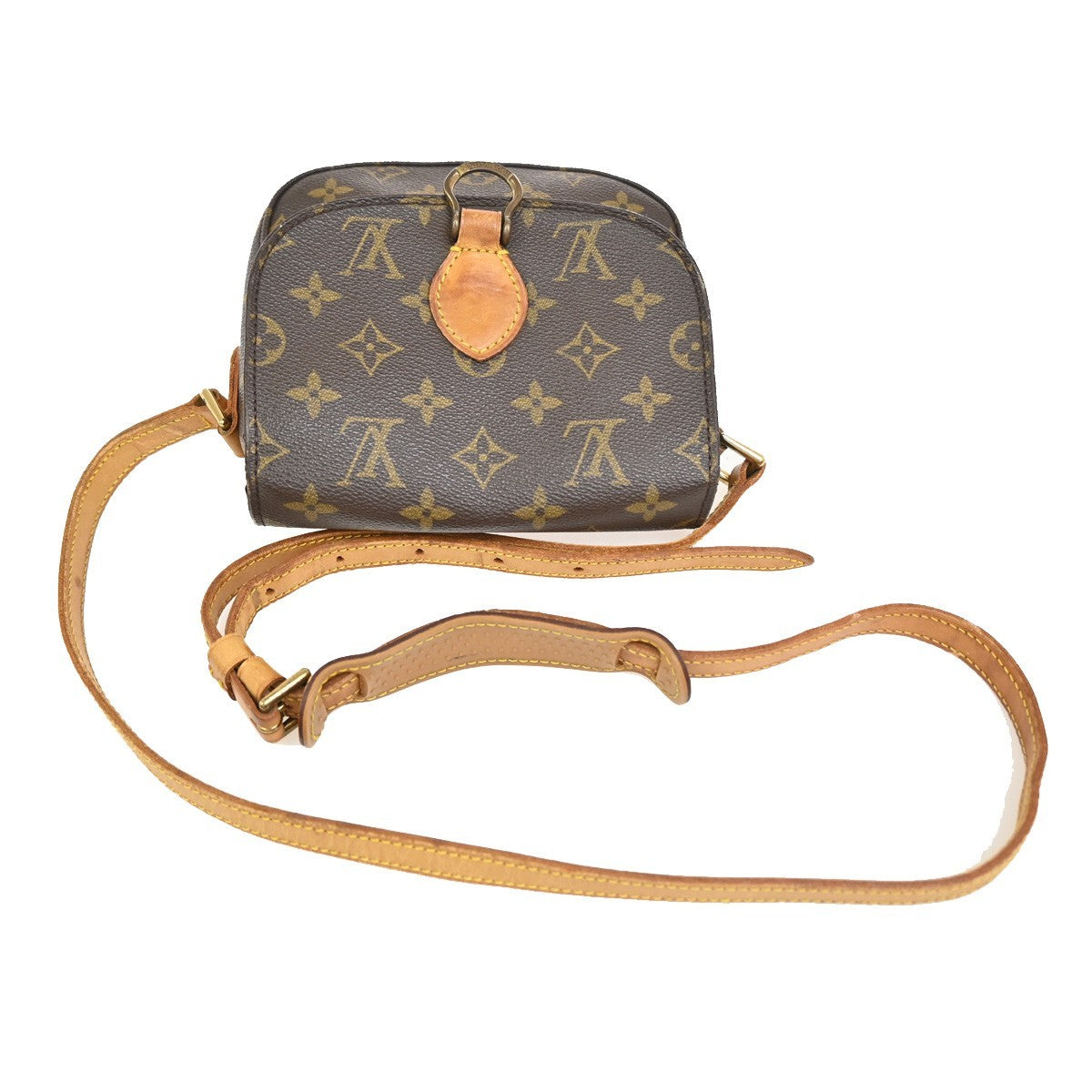 LOUIS VUITTON Mini Saint Cloud Shoulder Bag Monogram Leather BN M51244 39KC190