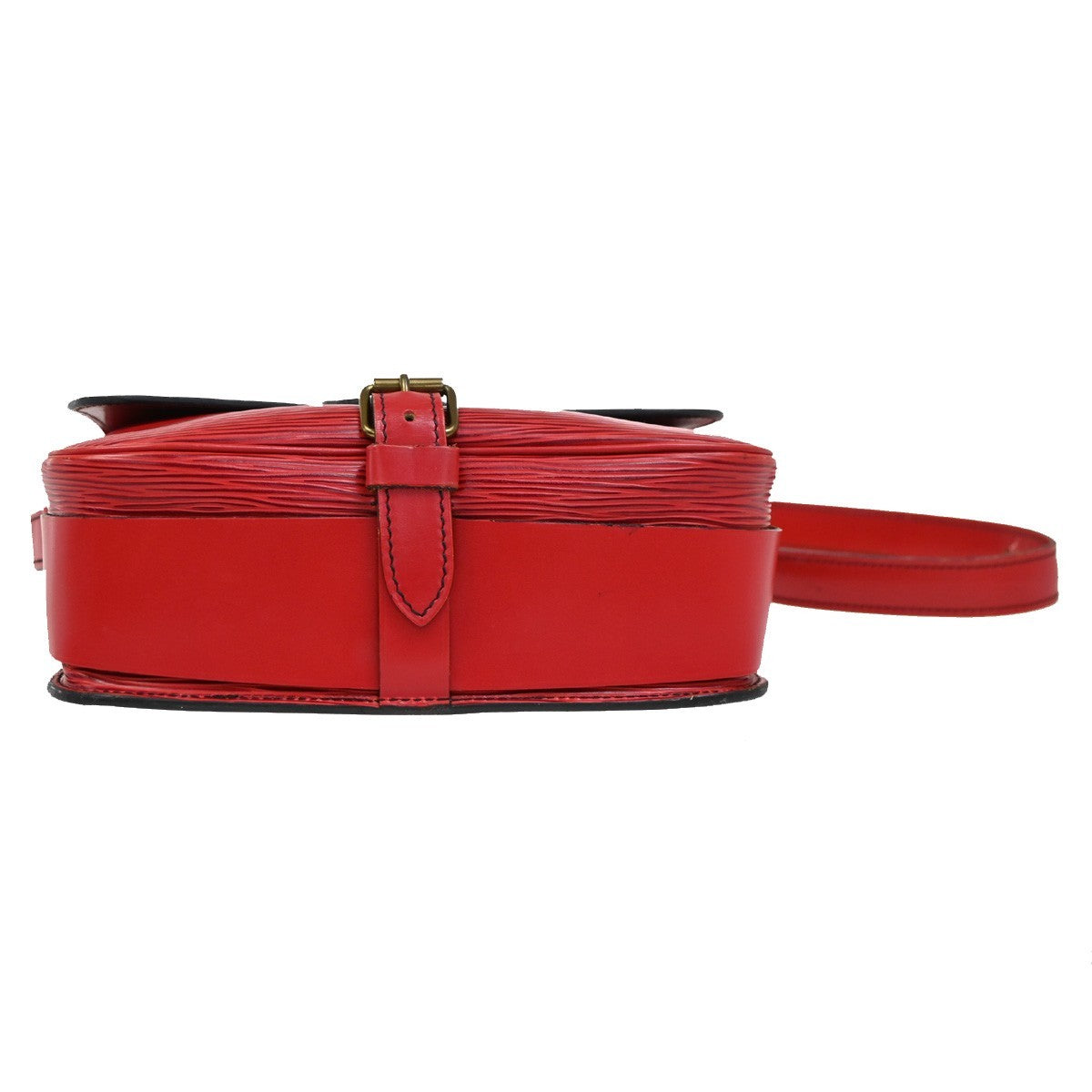 LOUIS VUITTON LV Cartouchiere Shoulder Bag Epi Leather Red Gold M52247 83DA247