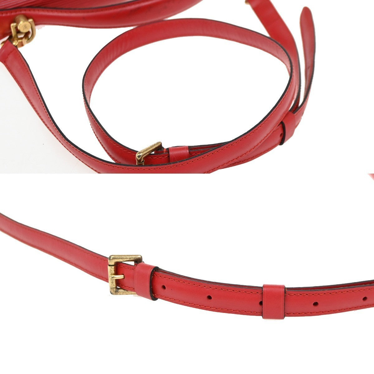 LOUIS VUITTON Monceau 28 2Way Shoulder Handhag Epi Leather Red M52127 76KC016