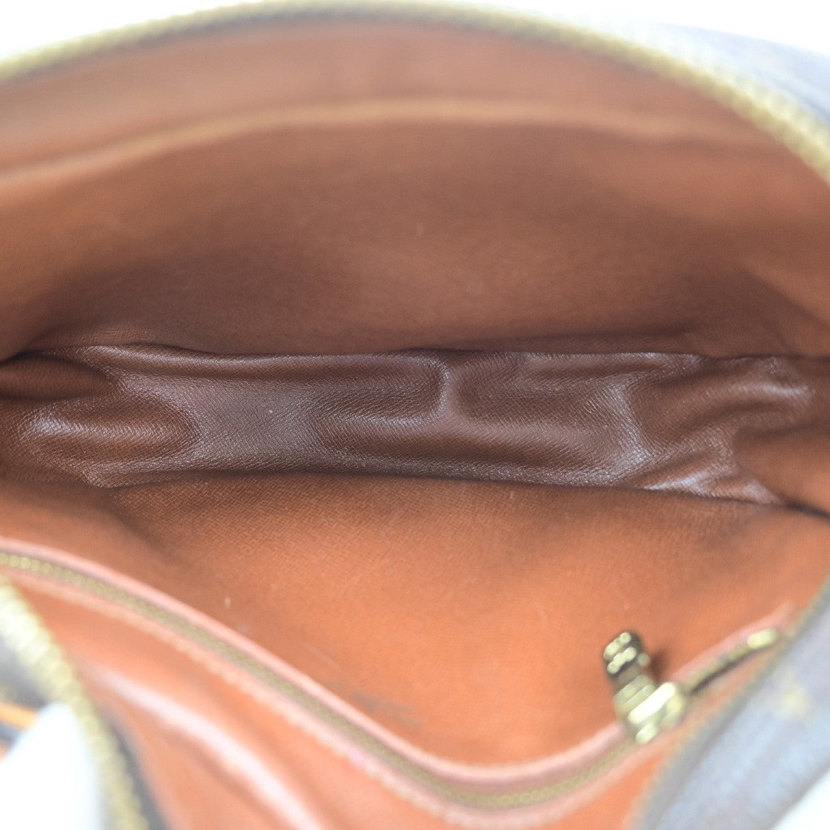 LOUIS VUITTON Jeune Fille PM Shoulder Bag Monogram Leather Brown M51227 38YJ226