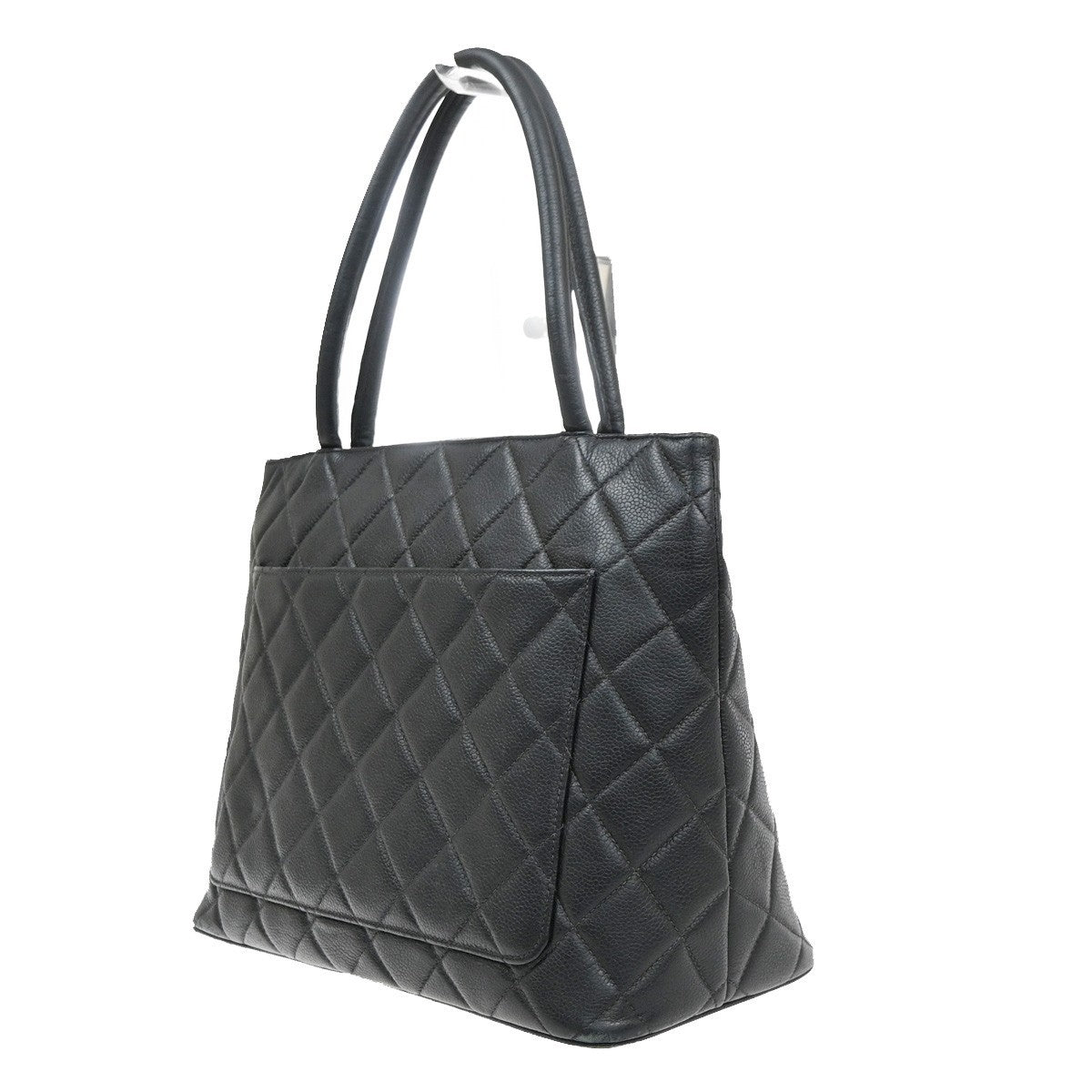CHANEL CC Matelasse Medallion Hand Tote Bag Grained Calfskin Leather VTE 99MA635