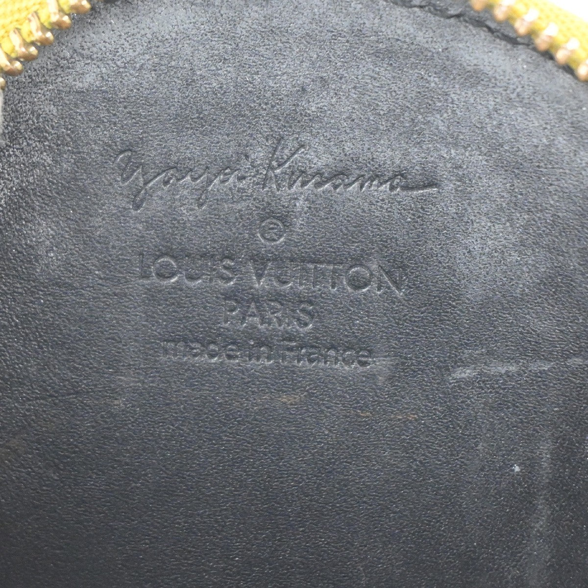 LOUIS VUITTON Yayoi Kusama Coin Case Porte Monnaie Chapeau Vernis M91569 30KD055
