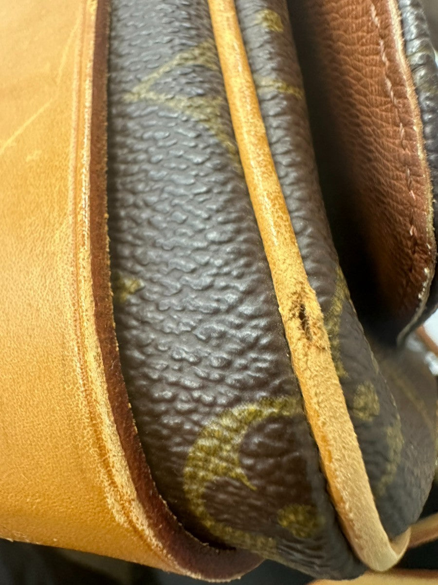LOUIS VUITTON Cartouchiere GM Shoulder Bag Monogram Leather Brown M51252 72CA570