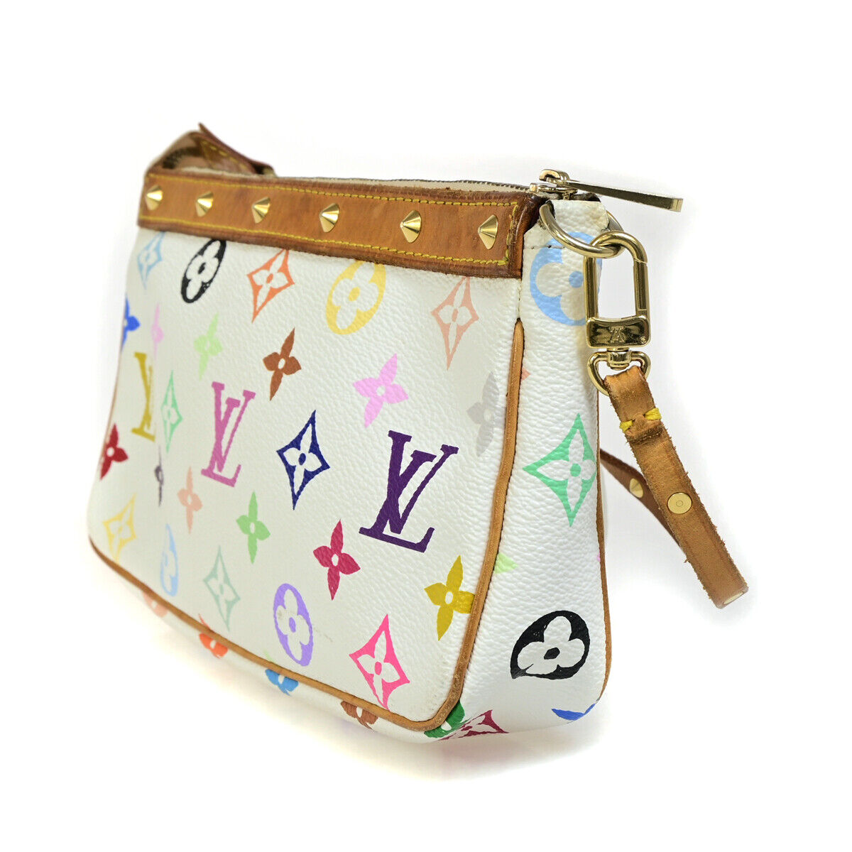 LOUIS VUITTON Pochette Accessoires Hand Bag Monogram Multi WE M92649 97YG345