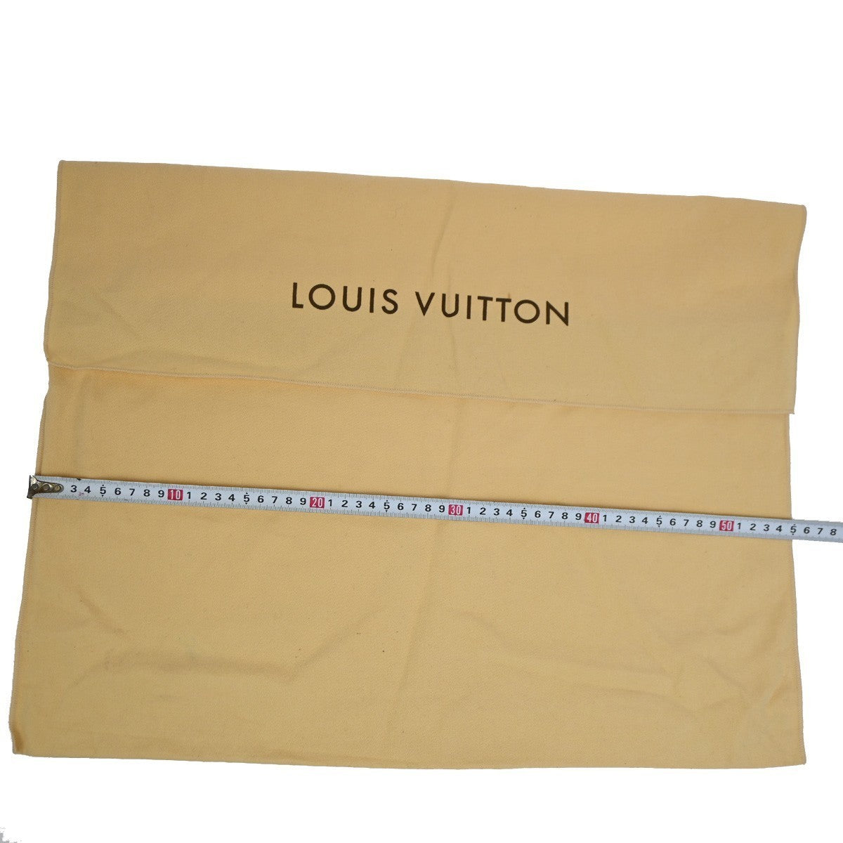 LOUIS VUITTON Logo 10 Set Dust Bags Drawstring Canvas Cotton Beige Brown 09KB827