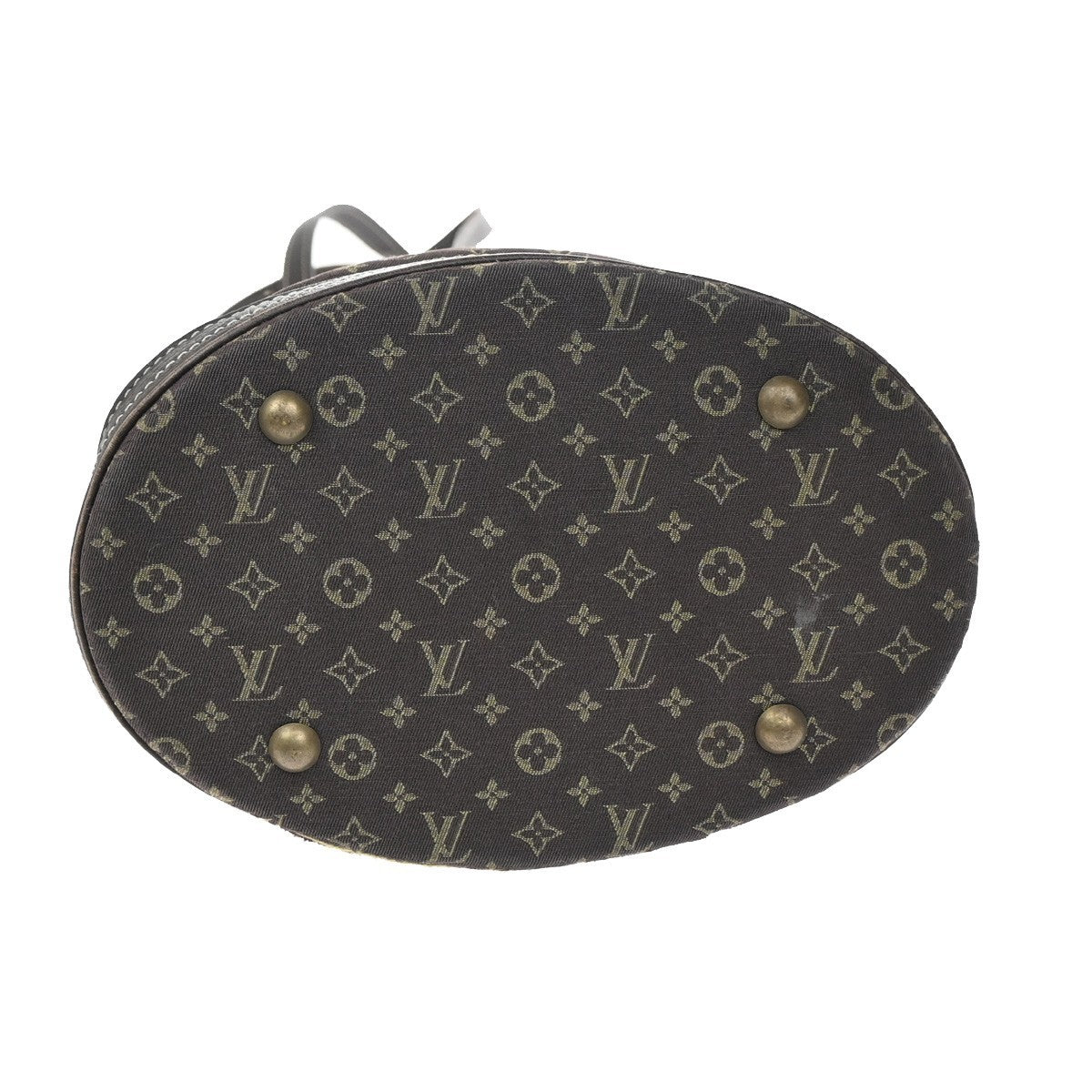 LOUIS VUITTON BUCKET PM Shoulder Tote Bag Monogram Mini Lin Brown M95226 67KP103